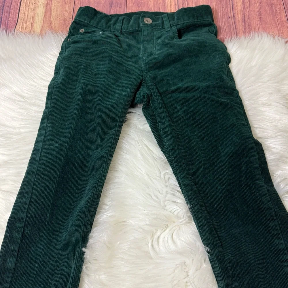 The Children's Place Dark Green Corduroy Kids Pants perfect for Christmas pictur